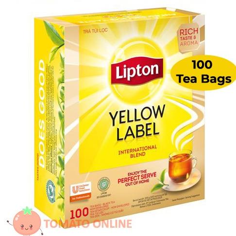 

Lipton Yellow Label Tea Teh Non Envelop / Unenvelop isi 100 sheet @2gr