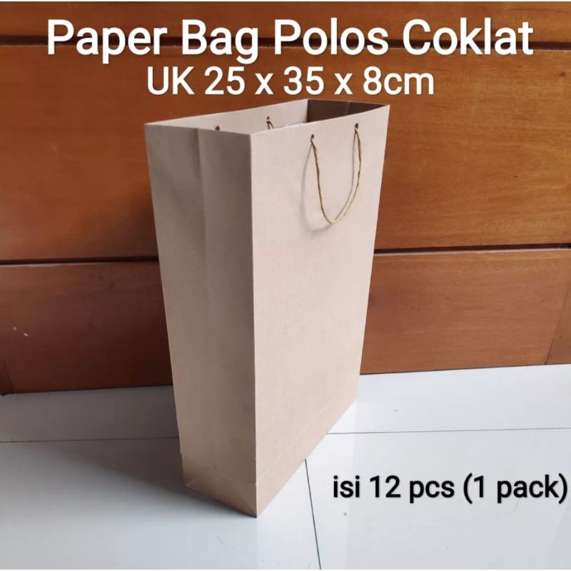 

Paper bag polos coklat