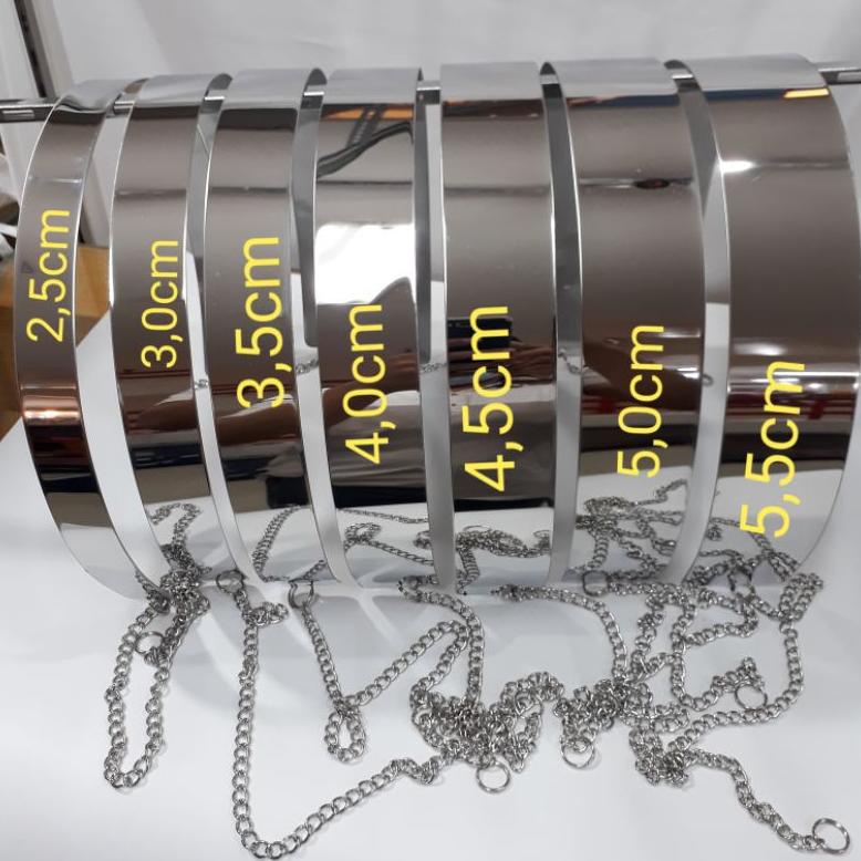 [BISA BAYAR DITEMPAT] IKAT PINGGANG PLAT RANTAI [SILVER]/BELT PLAT RANTAI/BELT PLAT SILVER TERLARIS 