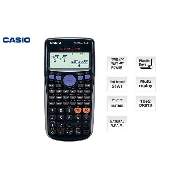 

CASIO CALCULATOR SCIENTIFIC FX 82 ES PLUS #ORIGINAL