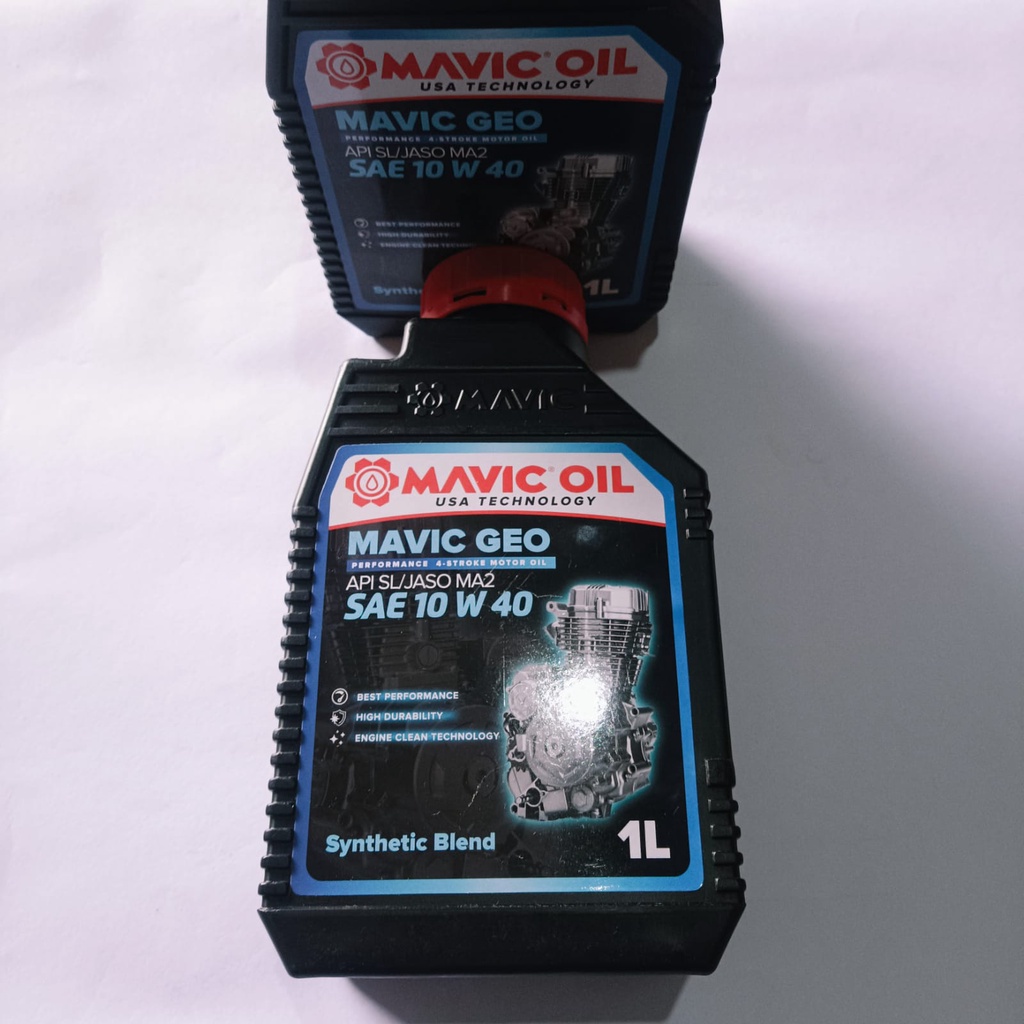 MAVIC OIL MAVIC GEO API SL JASO MA2 SAE 10 W 40 OLI MAVIC 4 TAK 1L