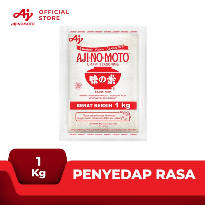 

Aji-No-Moto Penyedap Rasa Msg Ajinomoto 1Kg