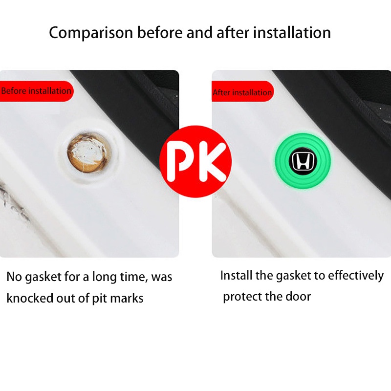 8-piece set Pengganjal Pintu Mobil crash pad door shockproof Peredam Suara Bantalan Pintu Peredam pad Aksesoris Mobil