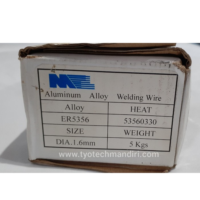 Kawat Las Tig Alumunium Er 5356 1.6Mm Alloy/Filler 1.6 Mm Er5356 / Kg