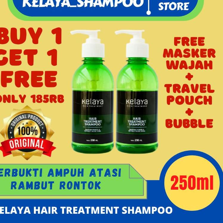 Langsung Atc Kelaya Hair Treatment Shampoo Sampo Shampo 1 Paket Serum dan Minyak Kemiri Sampho Kelay