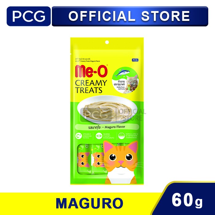 Meo Creamy Treats Snack Kucing Maguro Flavor 4x15gr