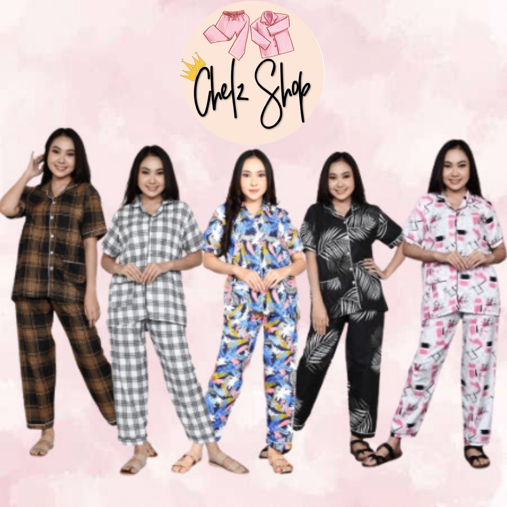 Paket Usaha Baju Tidur Piyama Wanita Dapat 5 Setel Harga Murah