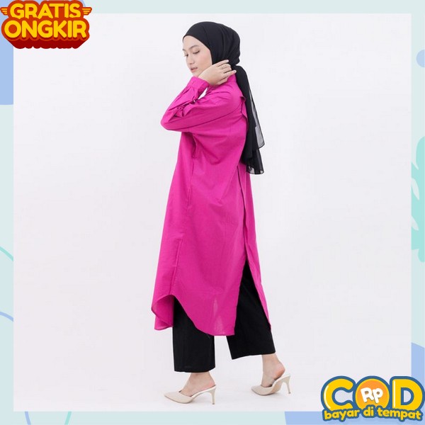 Tuniq Terbaru Thunik Panjang Simple Baju Tunik Cewek Cantik Wanita Tunik Polos Tonik Mewah Bj Tunika