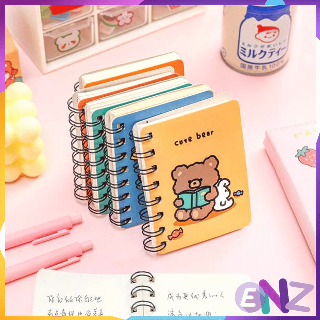 ENZ ® NOTEBOOK RING MOTIF / BUKU CATATAN RING / BUKU TULIS RING O1248