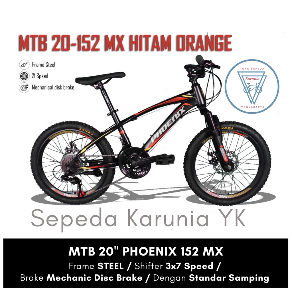 MTB Phoenix 20 inch - 21 Speed | Sepeda Gunung Anak dan Remaja