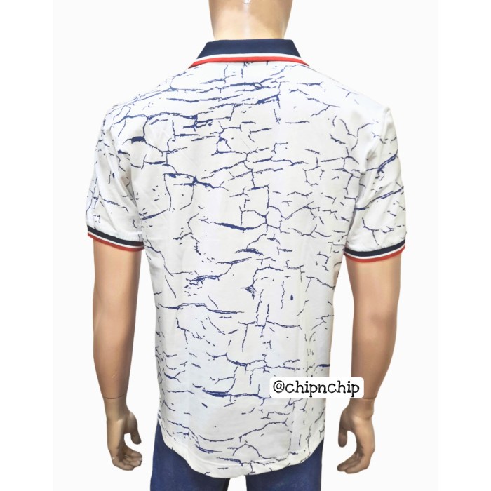 Terbaik Kaos Polo Pria Poshboy Original Forest Print Poloshirt Katun Putih