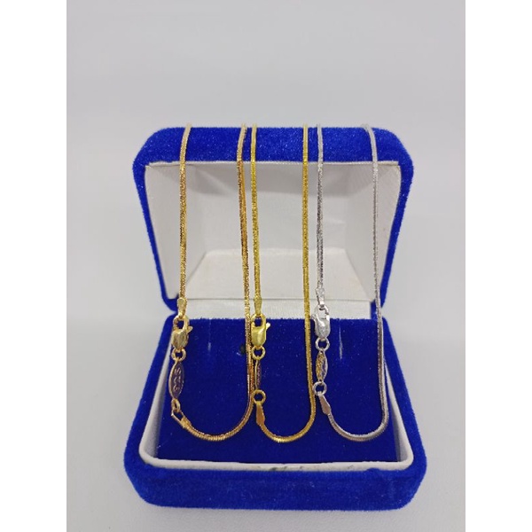 kalung rantai kasandra flexi/perak asli silver 925 lapis emas/fashion wanita terbaru