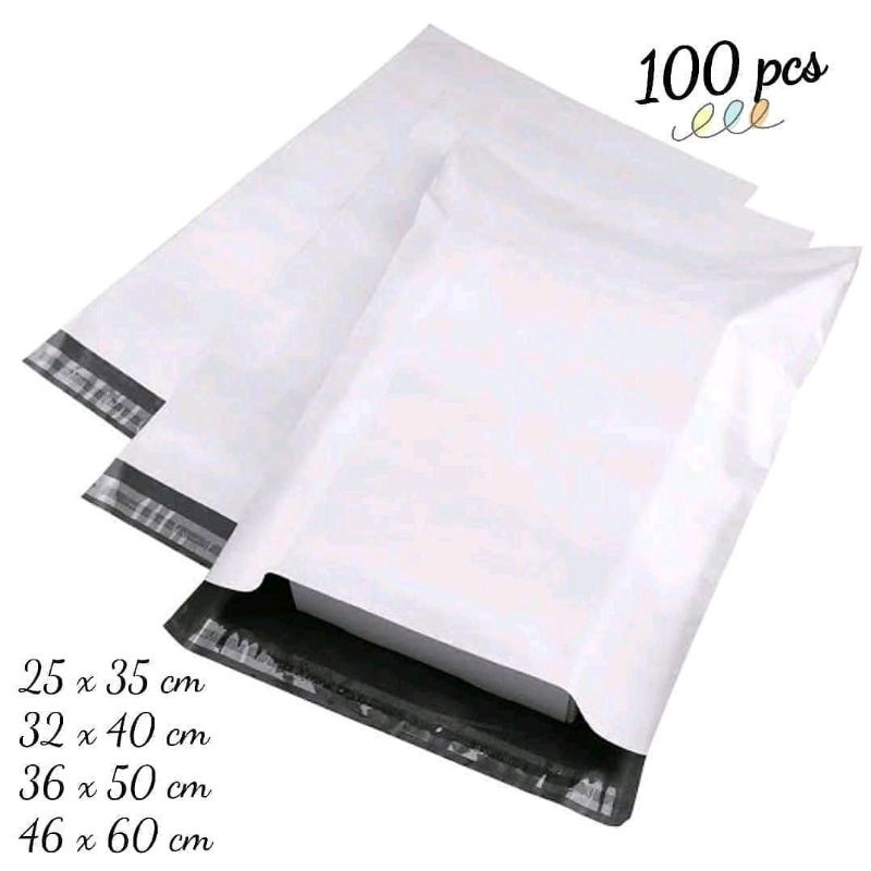 

Plastik Packing Kemasan (Polymailer) 32 x (40 + 5 cm) PUTIH (100 PCS)