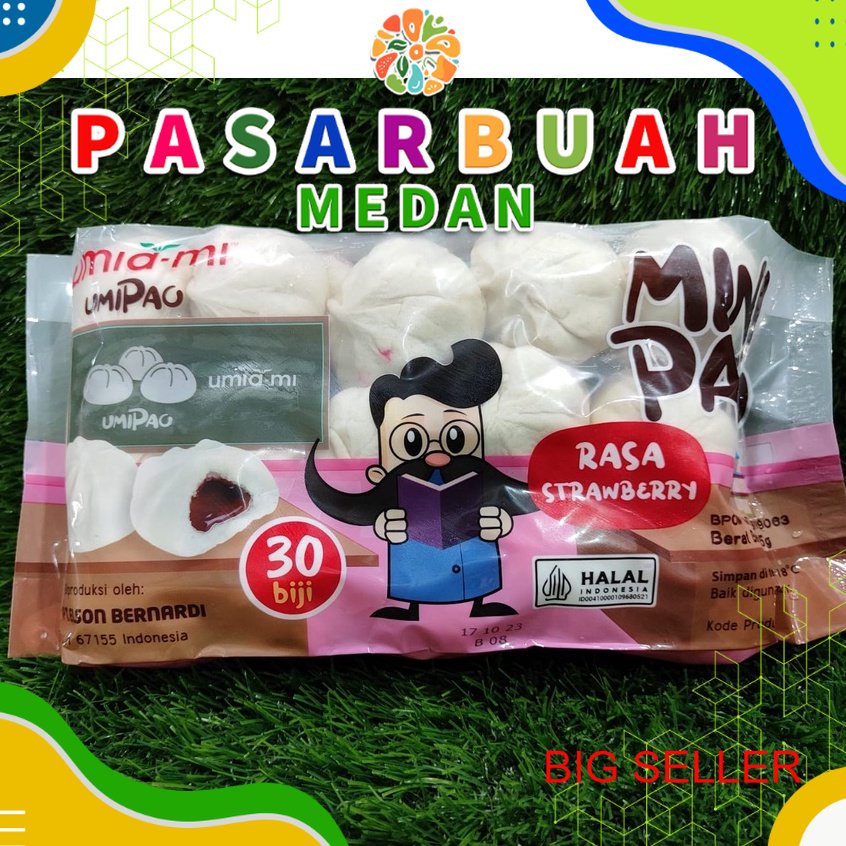 

Umiami Minipao rasa Strawberry isi 30 pcs 465 gram | PASAR BUAH MEDAN