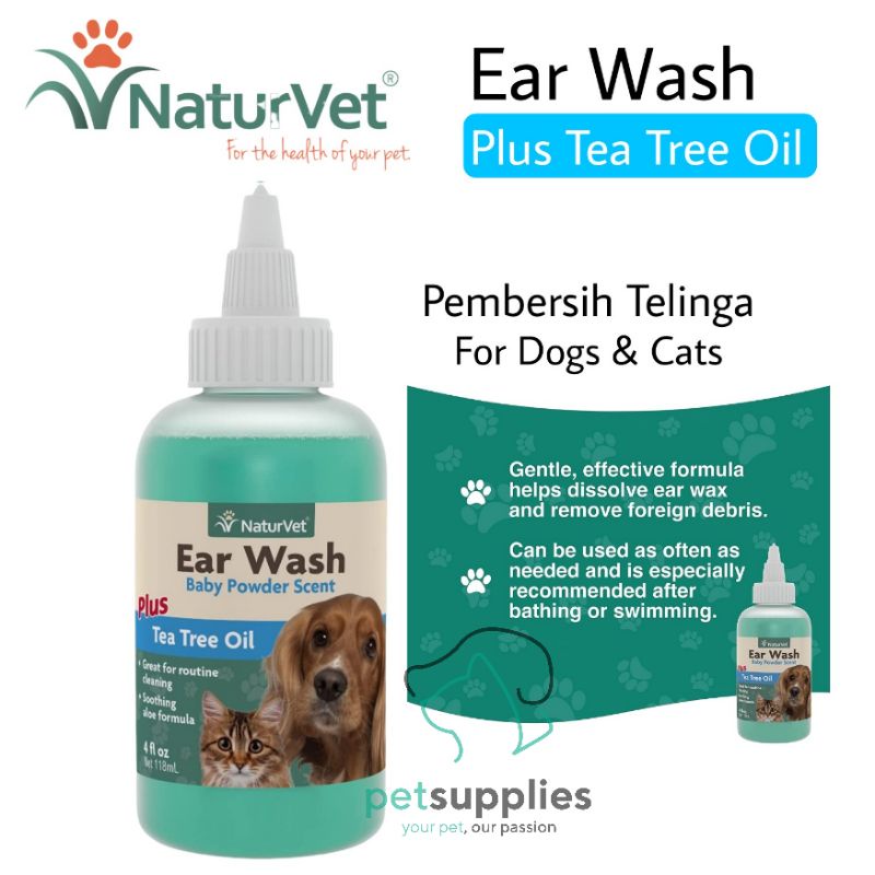 Pembersih Telinga Anjing Kucing Naturvet Ear Wash