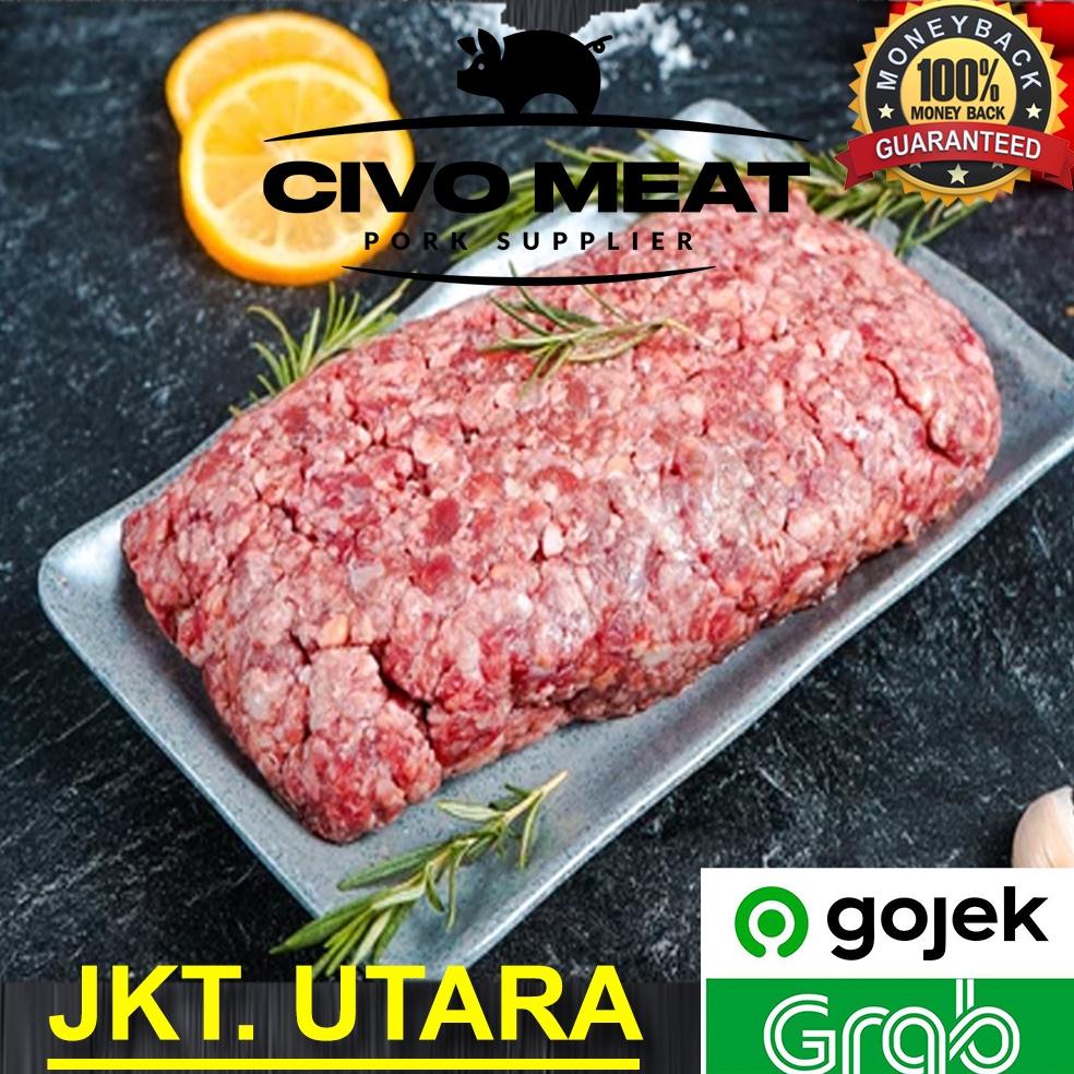 

[BAYAR DITEMPAT] Jual Daging Babi Giling / Pork Minced (Daging Paha Giling) 500gr