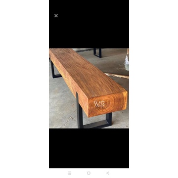 Bangku Balok Trembesi Solid 2 Meter