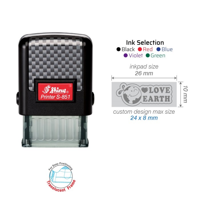 

STEMPEL WARNA OTOMATIS CUSTOM DESIGN SHINY S851 S852 S853 S854 S855