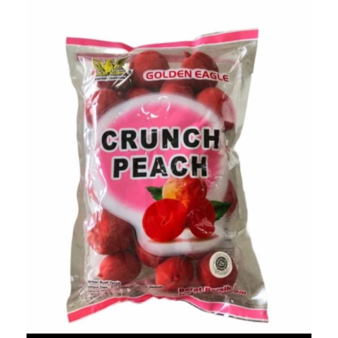 

MANISAN BUAH PERSIK| CRUNCH PEACH "GOLDEN EAGLE" 500 Gram.