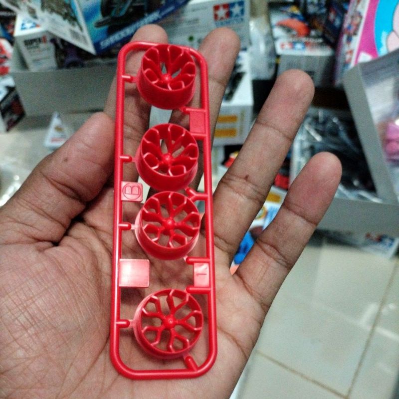 Tamiya Wheel Velg Y Spoke Red Merah Medium