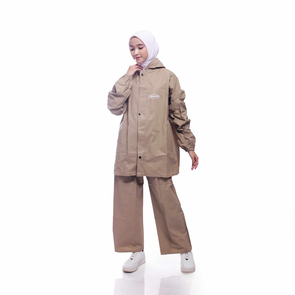 Jas Hujan GNA Raincoat Pria Wanita Dewasa Anti Air Unisex Tebal Celana Baju Cowok Cewek Terbaik Anti Rembes Seller Axio Tebal Pinguin Elmondo Muslimah Kalong Motor Kelelawar Ponco Anak Jumbo Rok Hitam Bahan Parasut Original Axio Gna Hcs Akula