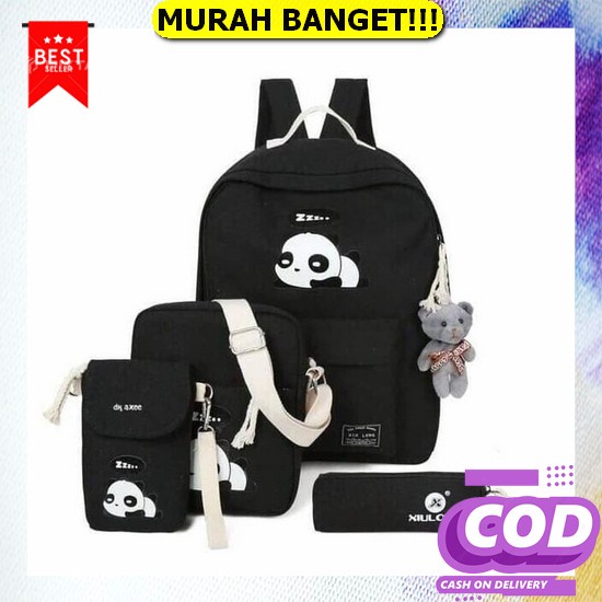 Tas Import Waterproof Asli/Tas Asli Import Anti Air/Tas Sekolah Anak Perempuan Model Pelangi Gradasi