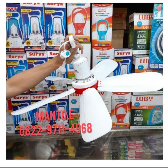KIPAS ANGIN BALING-BALING PLAFON GANTUNG 45 WATT / Kipas 5 Baling
