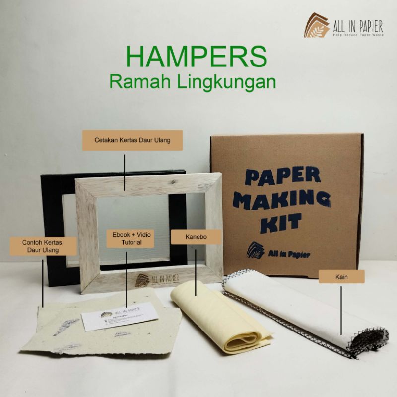 DIY Kit Kertas Daur Ulang Basic – Hadiah Kreatif dan Eco-Friendly
