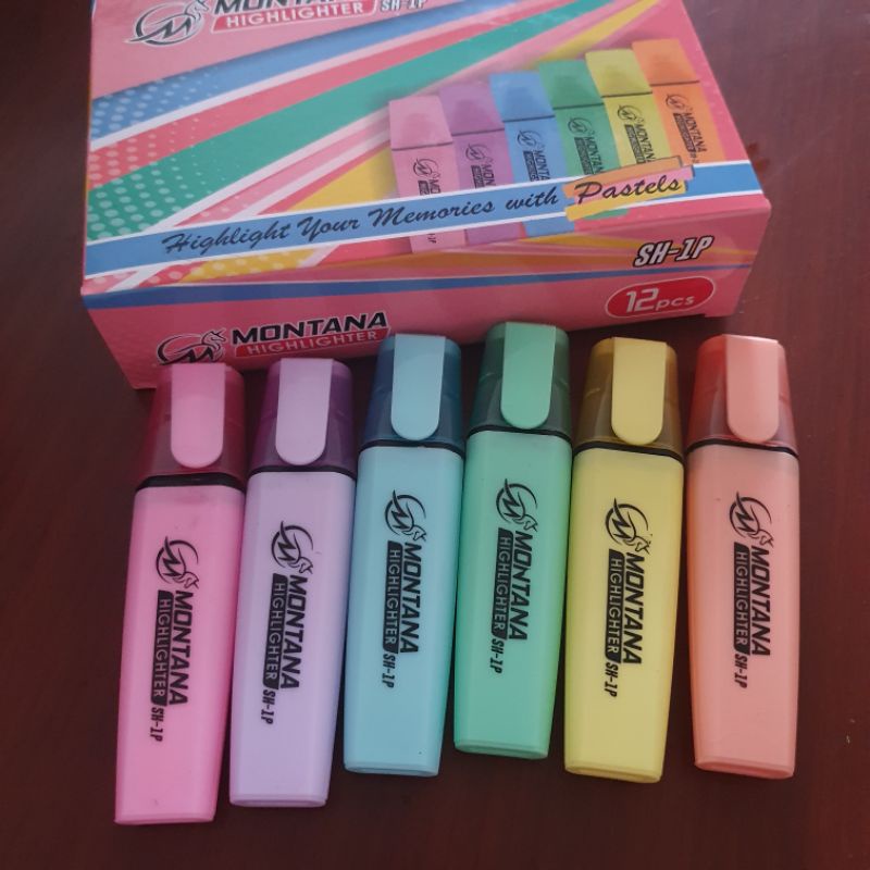 

[ 1pack] stabilo warna montana - warna pastel