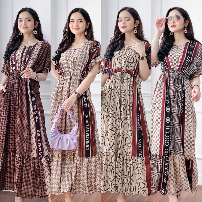 [BISA COD] salsa dress by hd.id gamis rayon