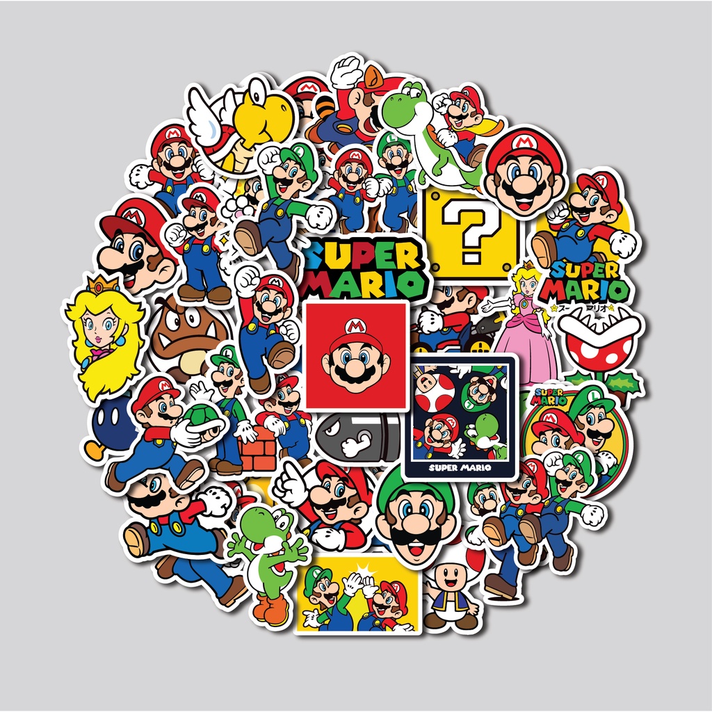 Jual STICKER PACK SUPER MARIO BROS | STICKER TUMBLR | STIKER LAPTOP ...