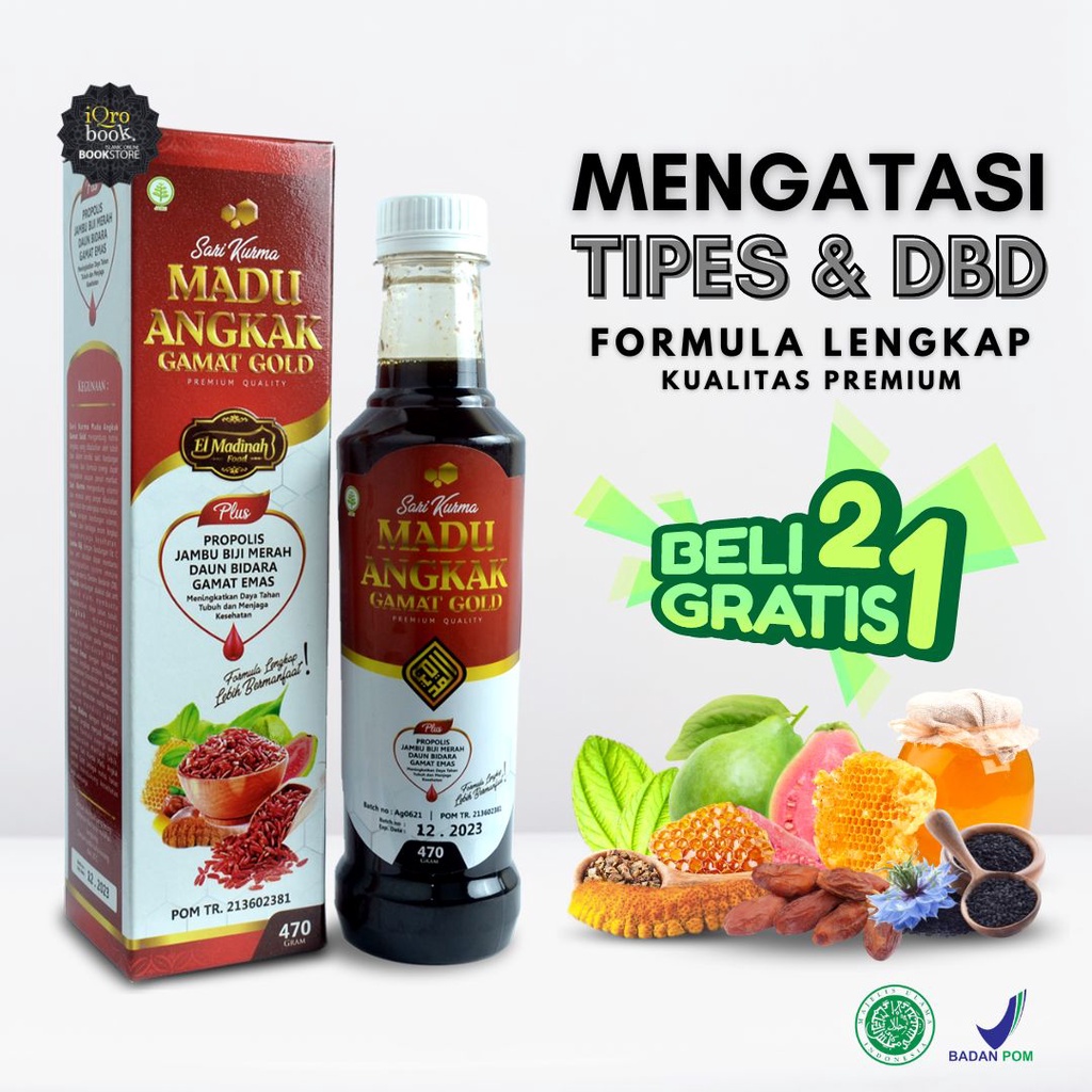 Obat Tipes dan DBD | Madu Angkak Gamat Gold