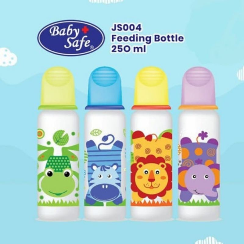 Baby Safe Wide Neck Milk Flow System Bottle / Botol Susu Leher Tebal / Botol Susu Handle
