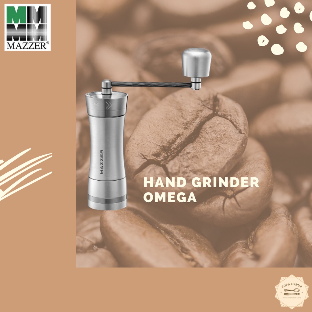 Mazzer Hand Grinder Omega - Travel Grinder for Manual Brew