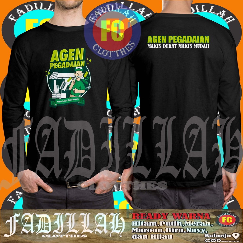 Kaos Agen Pegadaian Makin Dekat Makin Mudah Lengan panjang Baju Distro