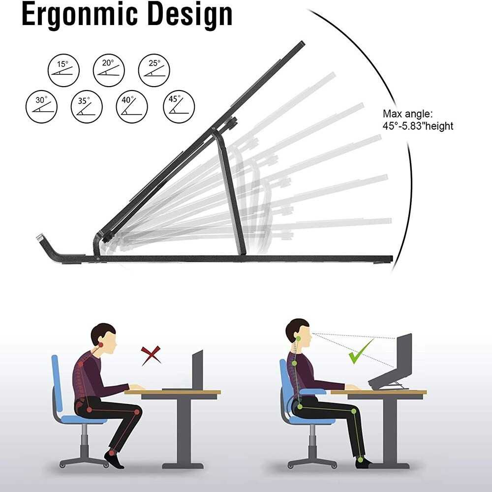 NUOXI Laptop Stand Riser Foldable Adjustable 8 Level - N3 ( Mughnii )