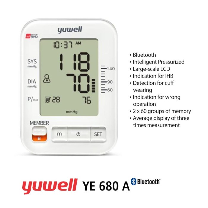 Tensimeter Digital Yuwell YE 680 A With Bluetooth OJB