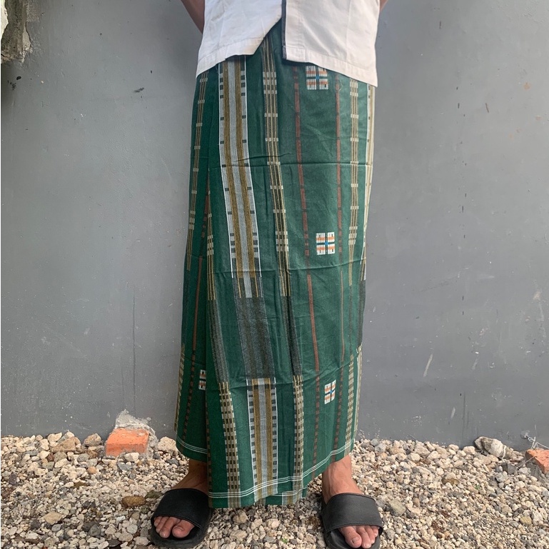 (DAPET KOTAKNYA) Sarung Tenun Songket Dewasa Anak Polos Motif Peci Celana Sarcel Rajut Ustad Habib L
