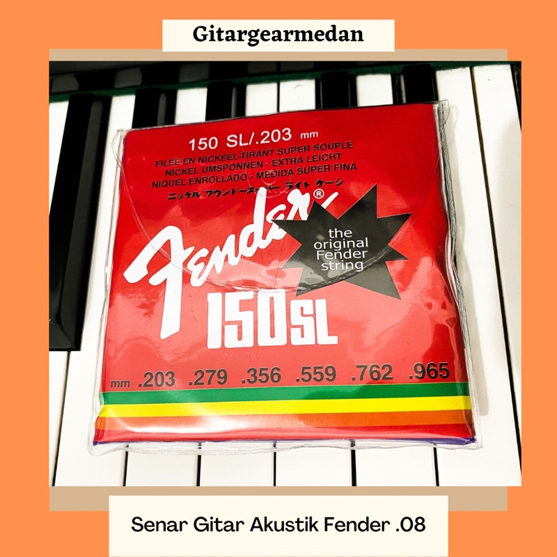 TALI SENAR GITAR AKUSTIK FENDER .008