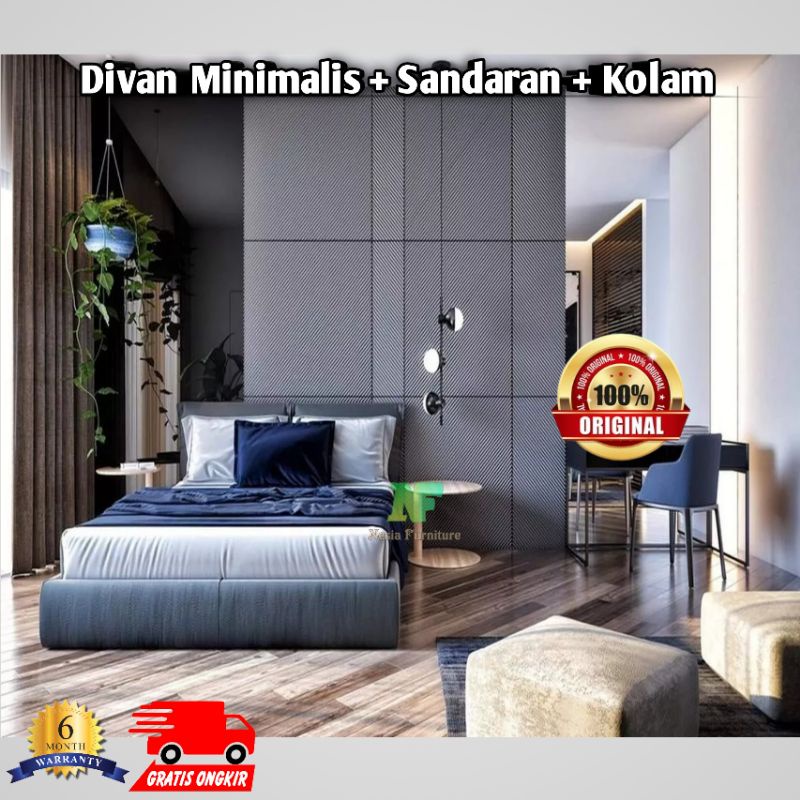 Jual Divan Minimalis Plus Sandaran Plus Kolam Kasur Risbang Ranjang Dipan Kayu Dipan Dipan 9557