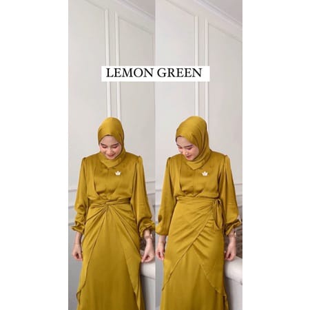 Lydia Dress BAHAN ARMANI SILK M-XXL / BAJU DEWASA MURAH TERBARU 2022 / Gamis Kondangan  / DRESS PESTA / DRESS TERBARU 2022