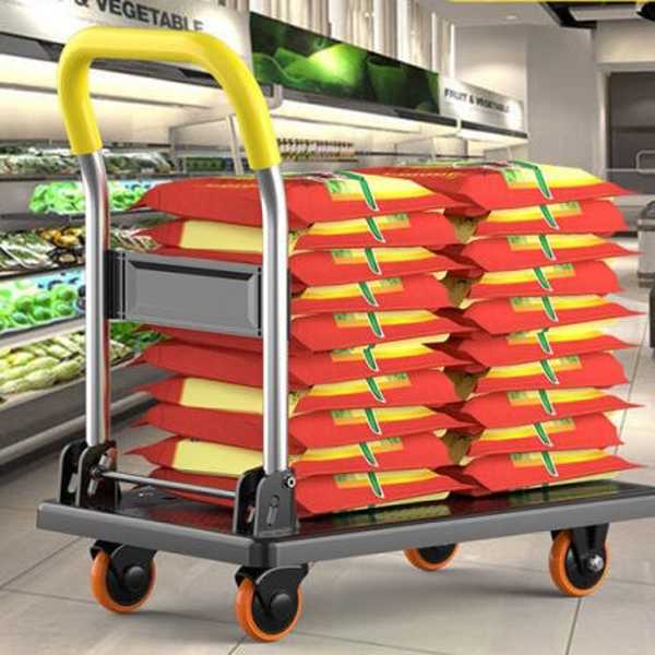 XiaolongTroli Barang Lipat Trolley Folding Cart Silent Portable - Jhc300 ( Mughnii )