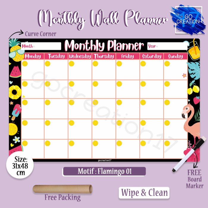 

Agenda Monthly Wall Planner/Monthly Planner/Board Planner A3