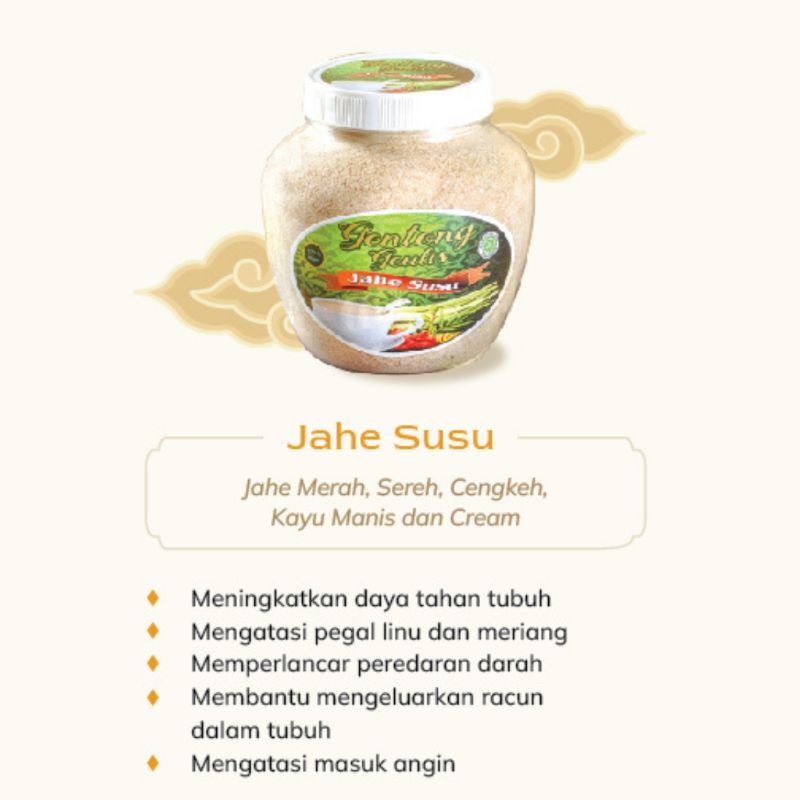 

Gentonggeulis Jahe Susu 330gr