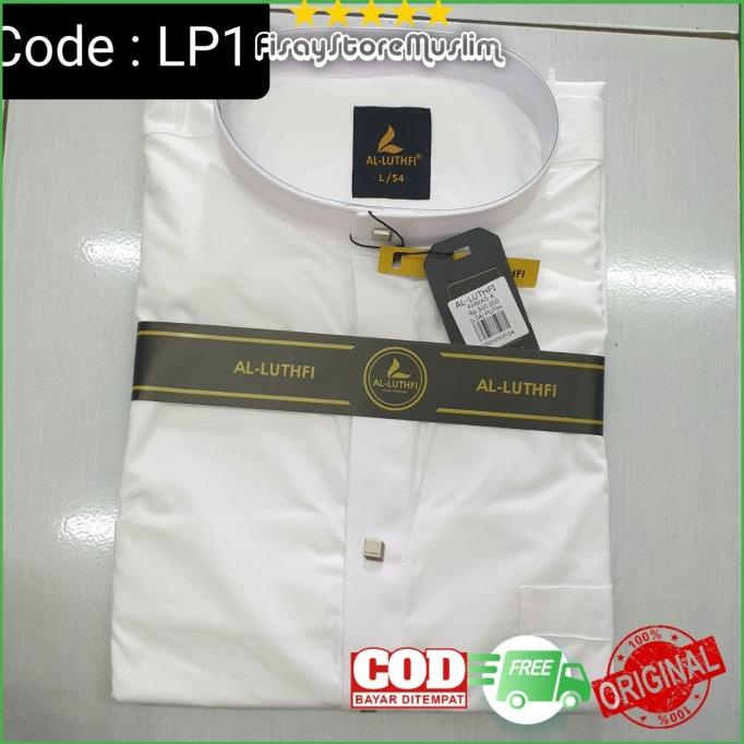 gamis al luthfi Dewasa Bahan Katun Premium White
