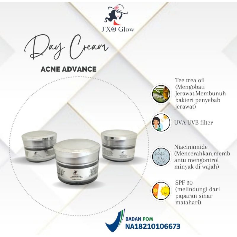 Whitening Acne Sunscreen Day J'XO Glow Ecer