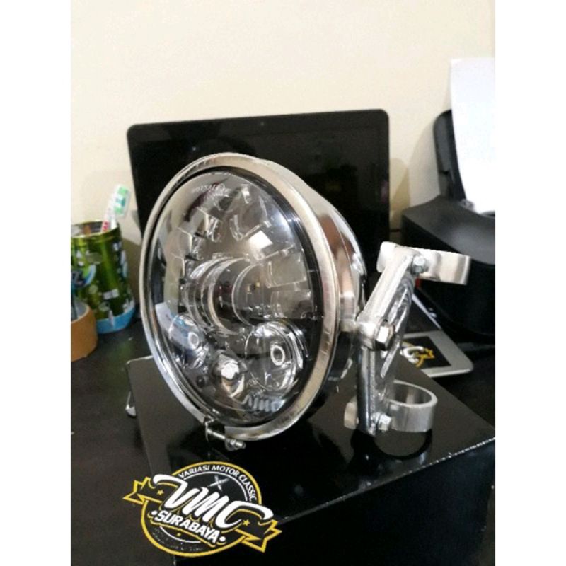 DAYMAKER 5.75 inch lampu kota biru set L2g set kupingan cincin AS 31