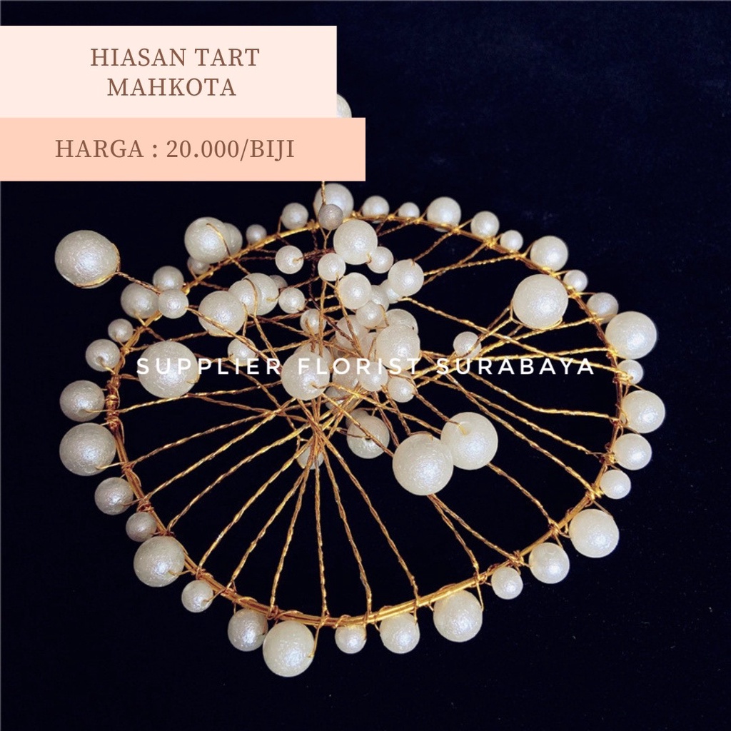 MAHKOTA HIASAN KUE TART CROWN PUTIH MERAH WHITE RED MINIATUR KUE TART TOPPER KUE ULANG TAHUN BIRTHDAY DIY BAKING DEKORASI KUE ULTAH CAKE DECORATION