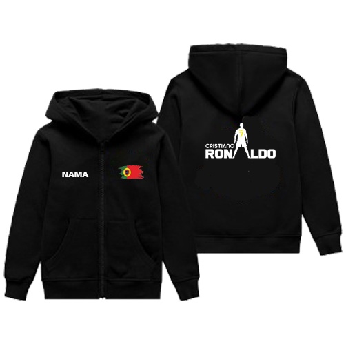 Sweater Hoodie / Jaket Hoodie Anak Karakter Laki Laki Perempuan Cristiano Ronaldo