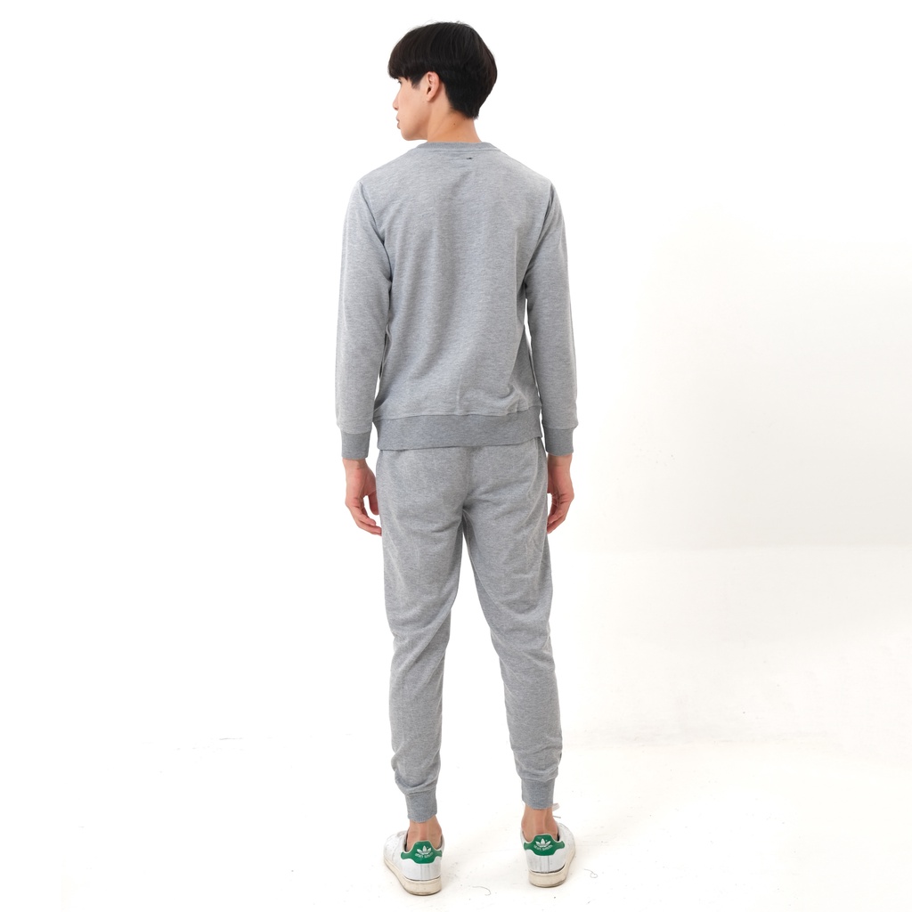 SANVANINA OneSet Sweater Jogger Pants Light Grey | One set Sweater | Setelan Sweater Abu Muda DD-01B